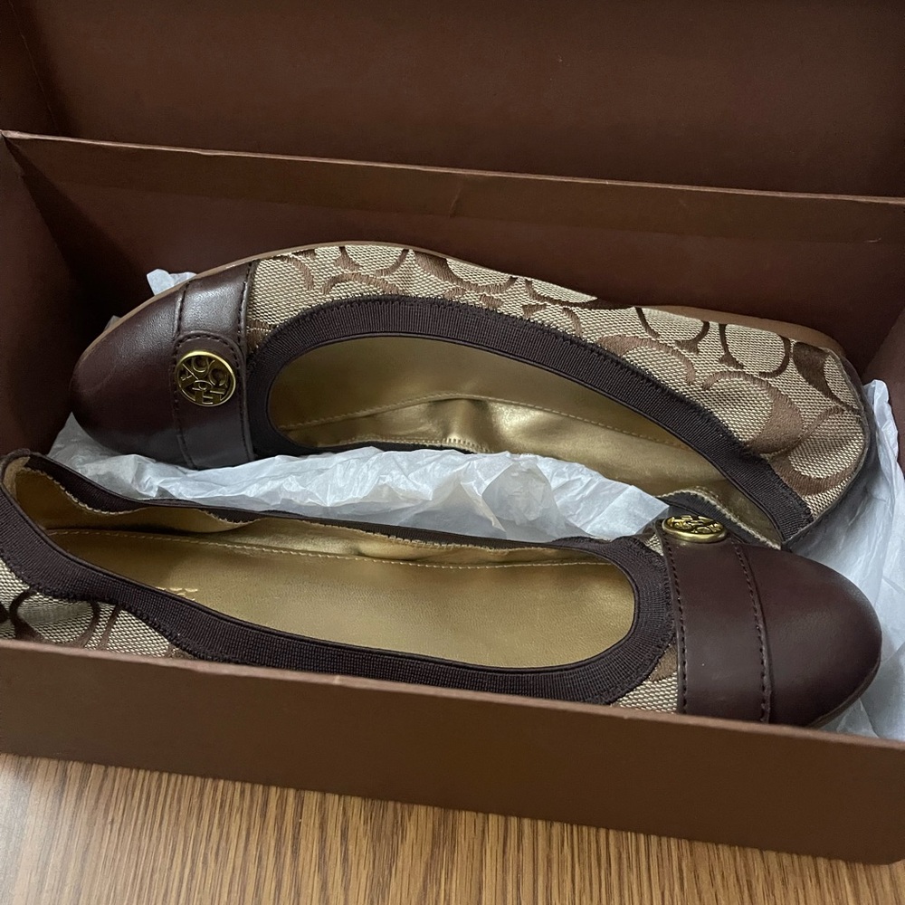 Coach Brown Women's Flats
